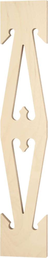 Ziergeländer 027 und Zierzäune im schwedischen Stil. Hergestellt aus Holz in Schweden.