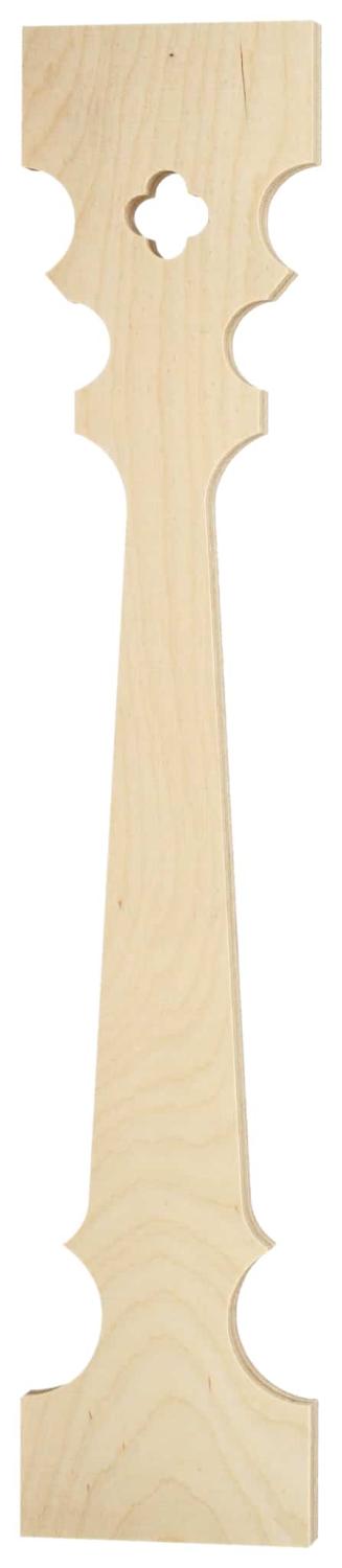 Baluster 040 - Decorative wooden victorian sawn baluster & picket. Made in Sweden.