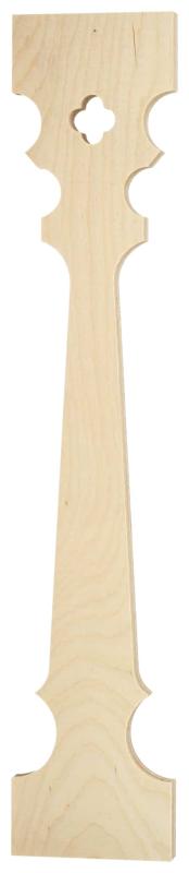 Baluster 040 - Decorative wooden victorian sawn baluster & picket. Made in Sweden.