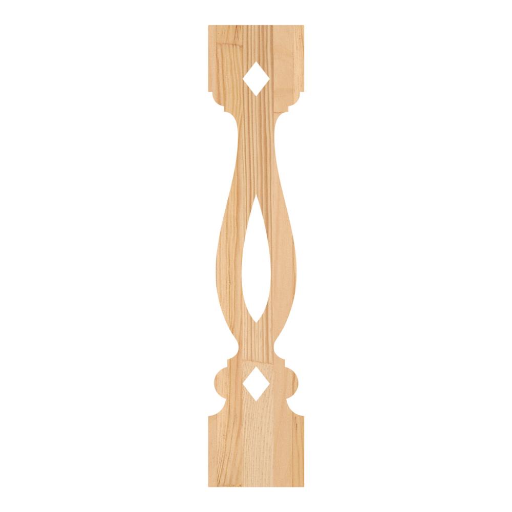 Wooden Flat Baluster - Pine - No. 5-046-B