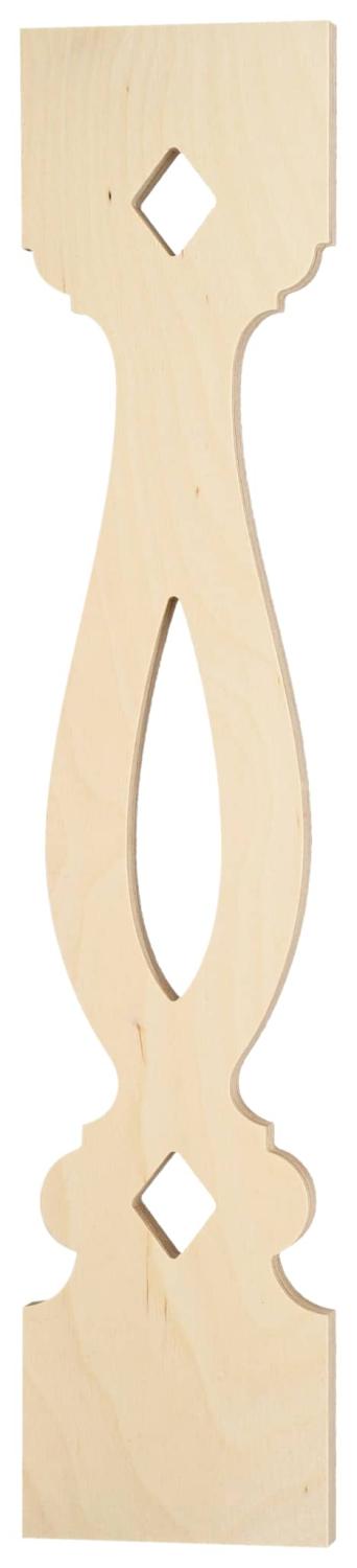 Ziergeländer 046 und Zierzäune im schwedischen Stil. Hergestellt aus Holz in Schweden.
