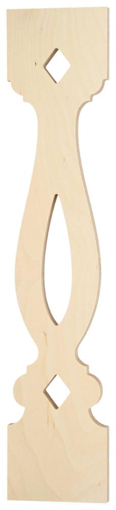 Ziergeländer 046 und Zierzäune im schwedischen Stil. Hergestellt aus Holz in Schweden.