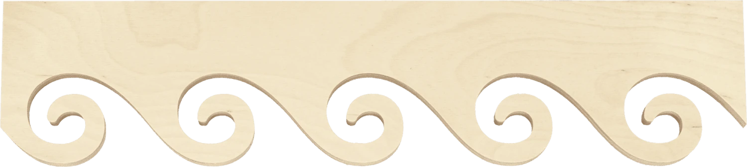 Running Trim 001 - Victorian wooden decoration & running trim for eaves & bargeboards.