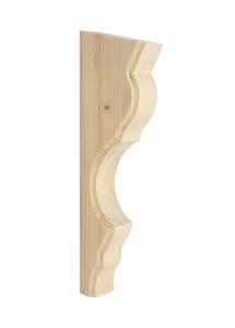 Wooden window moulding Gaveldekor - 26 x 8 x 3,4 cm