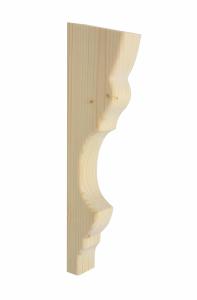 Wooden window moulding Gaveldekor - 32 x 9 x 4 cm