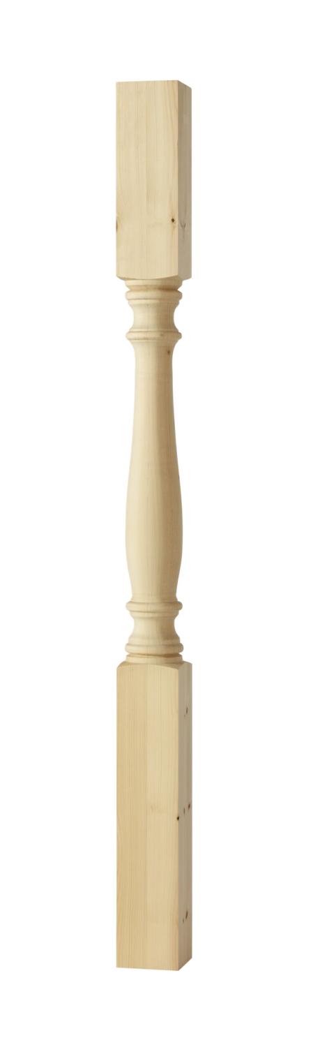 Wooden baluster - turned - 85 x 1180 mm - Balluster for decks, balconies, porches and verandas