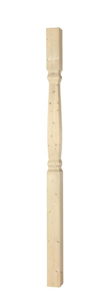 Holzpfosten, gedrehter und Treppenpfosten - 130 x 2500 mm