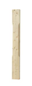 Wooden baluster - square - 130 x 1180 mm - Balluster for decks, balconies, porches and verandas