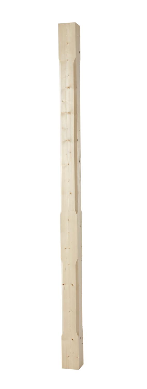 Pelare, stolpe - fasad - 130 x 2500 mm - för altan, veranda och förstukvisttak - 1800-tal - Gammaldags & antik - sekelskifte, allmoge och dala-stil till brokvist, farstubro, förstukvist - amerikansk veranda