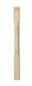 Wooden baluster - square - 85 x 1180 mm - Balluster for decks, balconies, porches and verandas