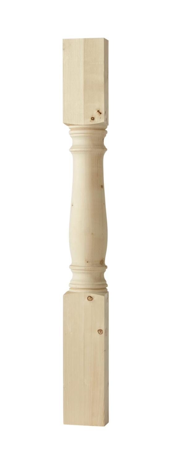 Wooden baluster - turned - 65 x 900 mm - Balluster for decks, balconies, porches and verandas