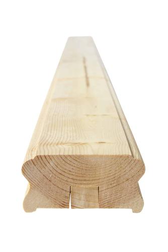 Handledare & överliggare i trä - 40 x 85 x 2350 mm - Traditionell ledstång i gammaldags stil i trä till trappräcke och staket.