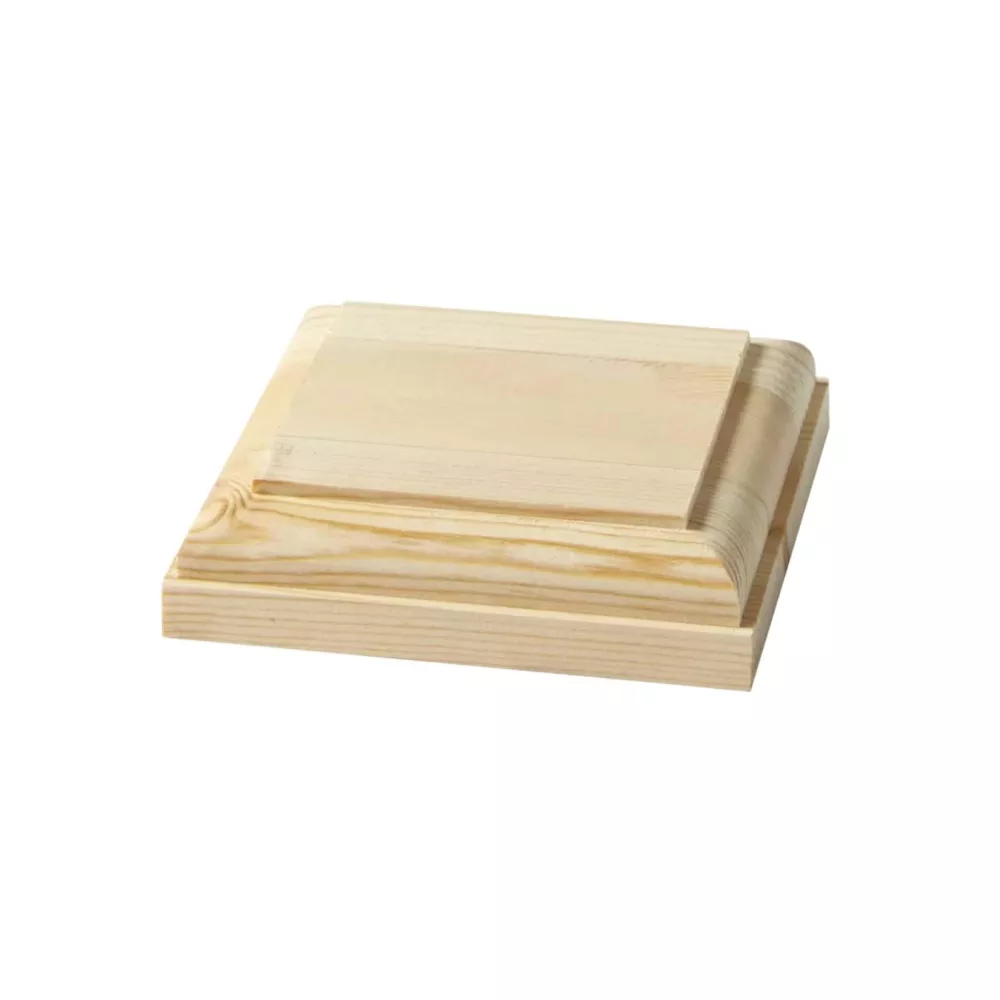 Wooden Post Cap - Plateau - 105 x 105 mm - No. 34-140