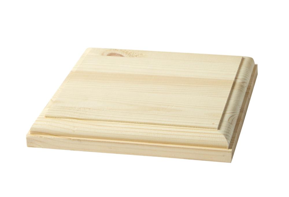 Traditionell profilierte Pfostenkappe für Eckpfosten & Zaunpfosten - nr. 142 - 26 x 190 x 190 mm