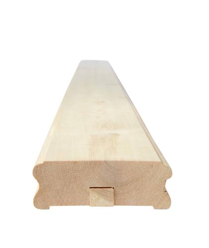 Handledare & överliggare i trä - 40 x 115 x 2350 mm - Traditionell ledstång i gammaldags stil i trä till trappräcke och staket.