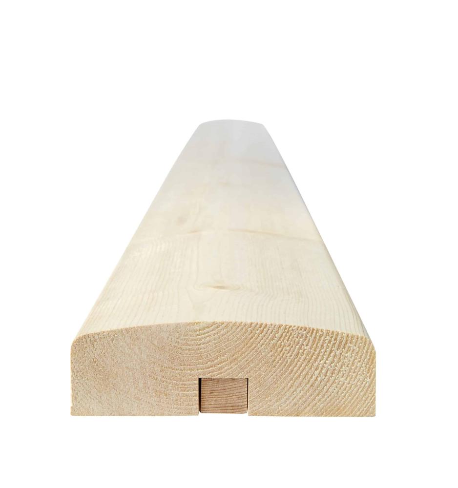 Handlauf und Oberholm aus Holz für Geländer und Zaun - 40 x 128 x 2350 mm