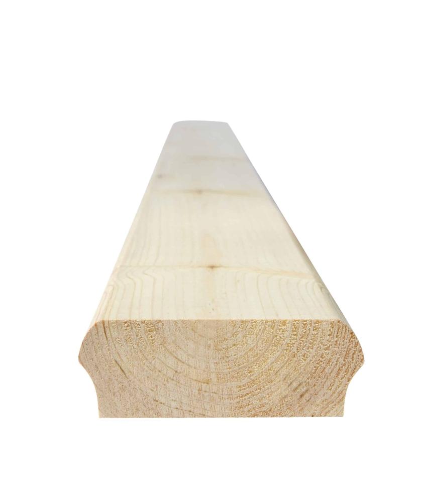 Handlauf und Oberholm aus Holz für Geländer und Zaun - 40 x 115 x 2350 mm
