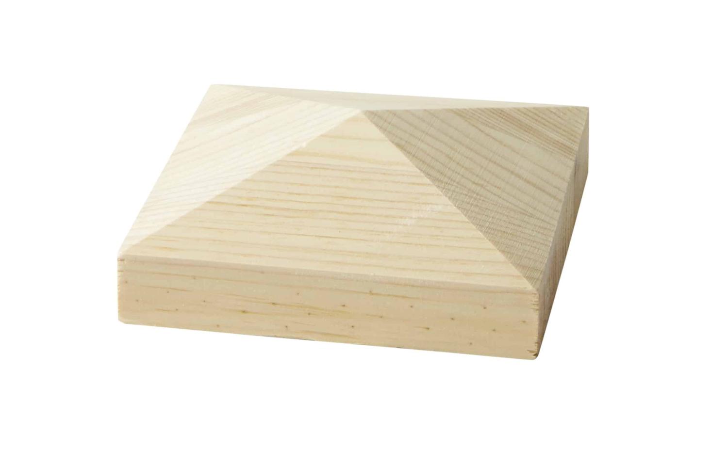 Stolphatt - Pyramidlock i trä - 120 x 120 mm - Nr. 34-NG-167 | Gaveldekor