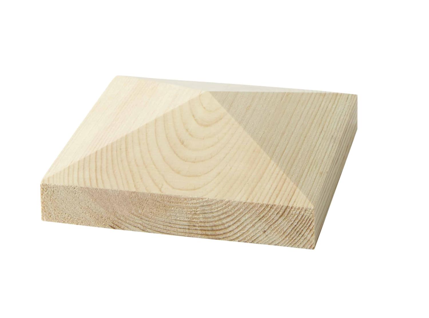 Stolphatt - Pyramidlock i trä - 145 x 145 mm - Nr. 34-NG-168 | Gaveldekor