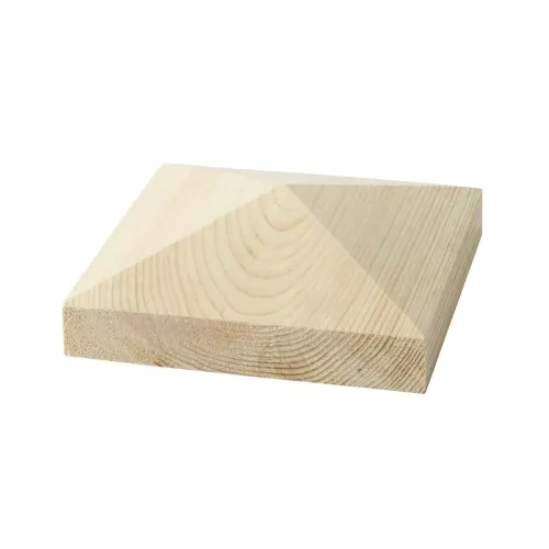Stolphatt - Pyramidlock i trä - 145 x 145 mm - Nr. 34-168