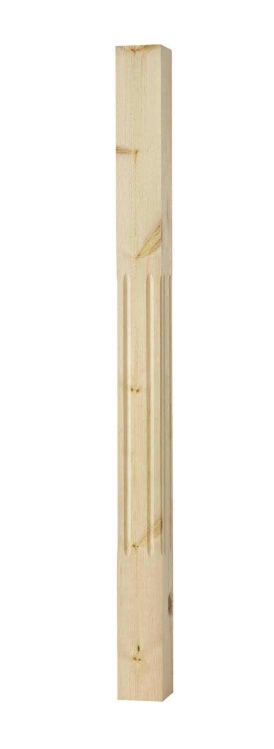 Wooden baluster - square - 85 x 1180 mm - Balluster for decks, balconies, porches and verandas