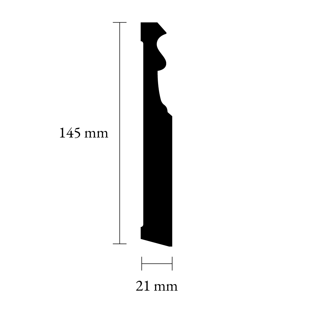Sample Piece - Base board 21 x 145 mm - Nr 21-CL-009