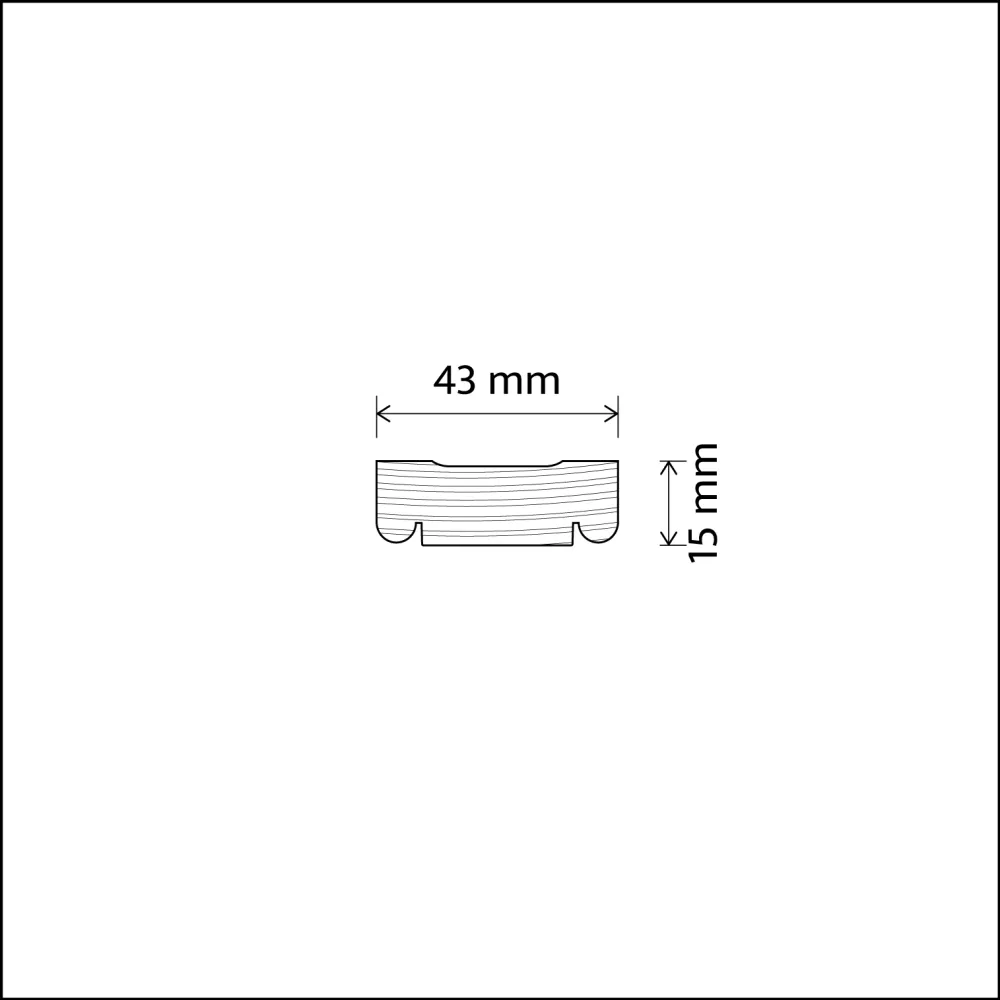 PROVBIT - Dörrfoder - 43 mm - Nr. 2129