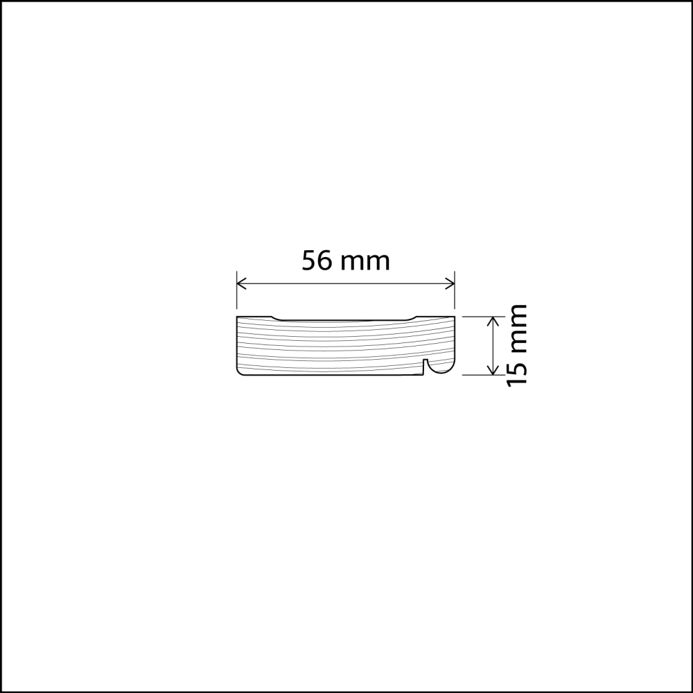 PROVBIT - Dörrfoder - 56 mm - Nr. 2131