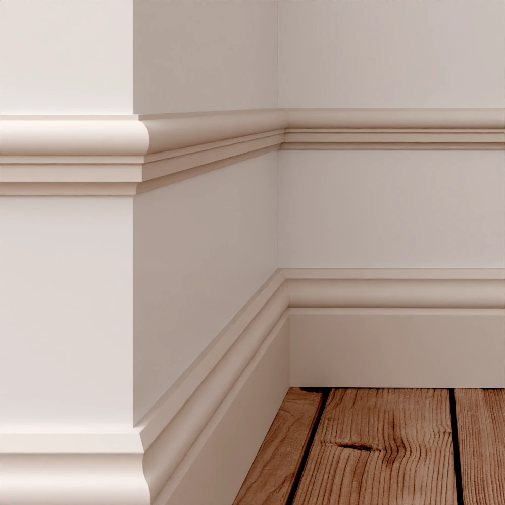 Moulding trim - Frieze - Millwork 21 x 43 mm - modell 003 - Baseboard - High-quality Swedish pine