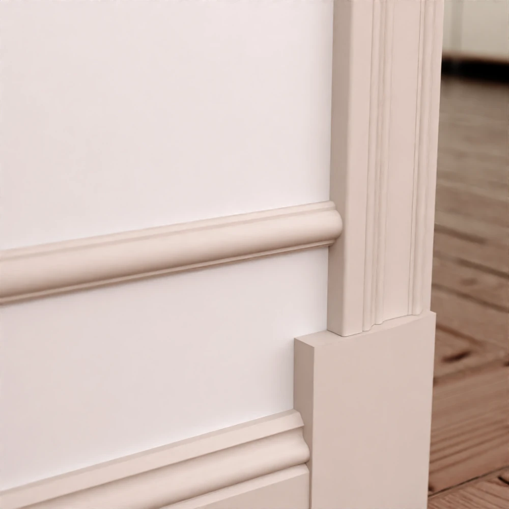 Moulding trim - Frieze - Millwork 16 x 34 mm - modell 005 - For baseboards - High-quality Swedish pine