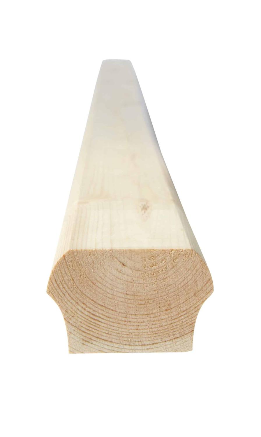 Wooden handrail - 40 x 65 x 2350 mm - Handrail for decks, balconies, porches and verandas