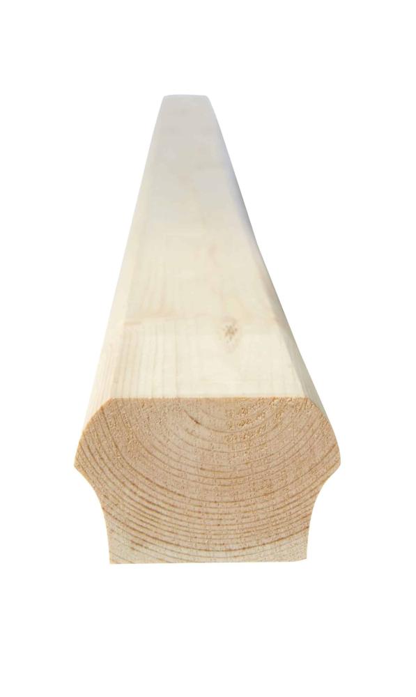 Handlauf und Oberholm aus Holz für Geländer und Zaun - 40 x 65 x 2350 mm