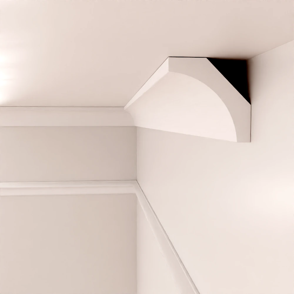 Taklist - Furu Hålkäl - 49 x 49 mm - Nr. 25-CL-009