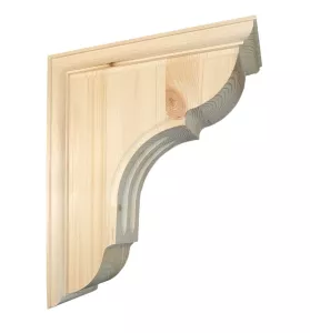 Decorative wooden shelf bracket. No. 41-NG-313