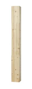 Elegant trästolpe i gammal stil - 130 x 1180 mm - fasade kanter för staket, balkongräcke, altan, veranda och förstukvisttak - 1800-tal - Gammaldags & antik stil - sekelskifte, allmoge och dala-stil till brokvist, farstubro - amerikansk veranda