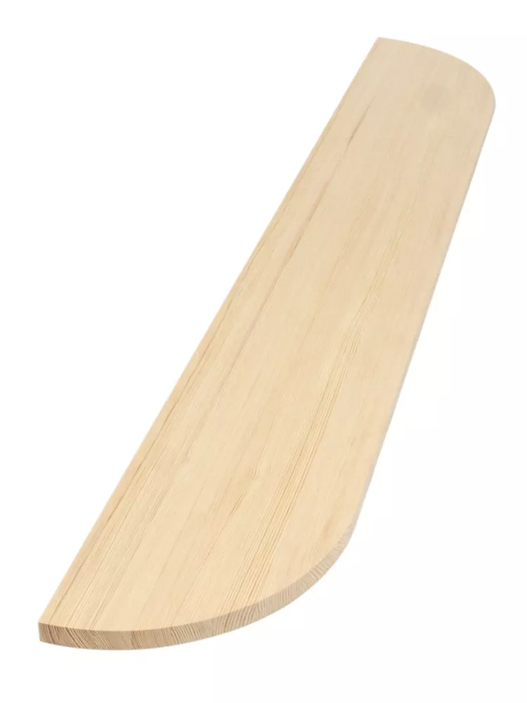 Shelf board, in pine, rounded corners, knot-free – Model 40-GD-11