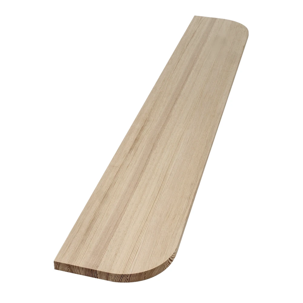 Hyllplan i ek - rundade hörn