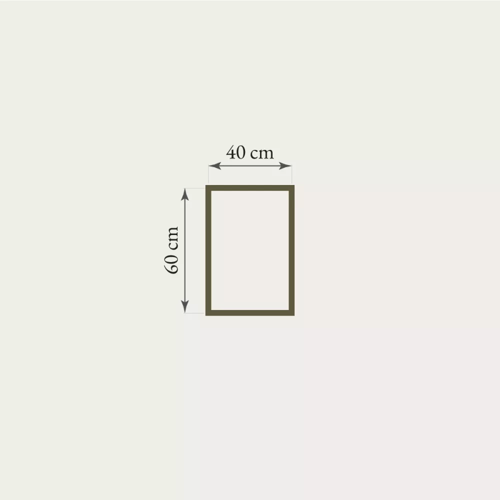 Wall panel moulding 20 mm - complete frame 4 pieces