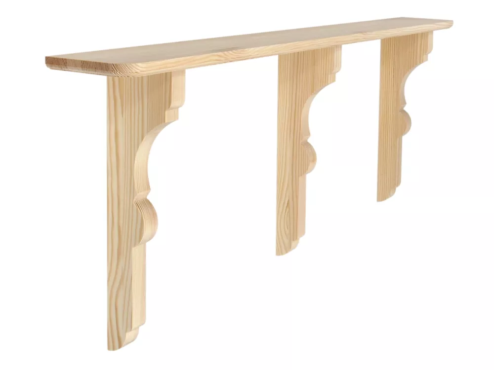 Classic Swedish Shelf - 160 x 14.5 cm - Rounded Corners