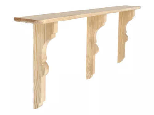 Klassisk hylla - 160 x 14,5 cm - Profilerade kanter