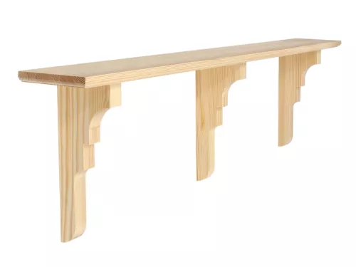 Klassisk hylla - 150 x 19,5 cm - Profilerade kanter