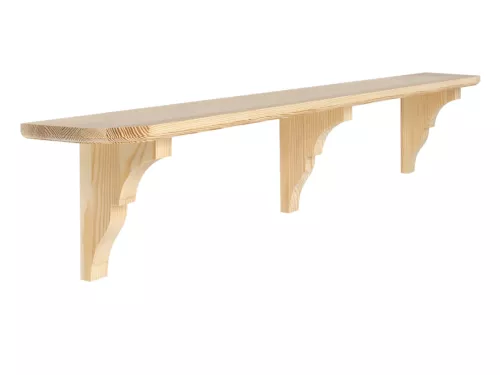 Klassisk Hylla - 160 x 25 cm - Rundade hörn