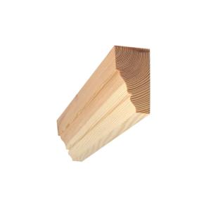 Crown molding with flat top edge 69 x 33 mm