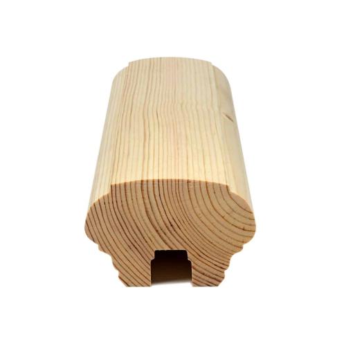 Handledare & överliggare i trä - 60 x 90 x 2350 mm - Traditionell ledstång i gammaldags stil i trä till trappräcke och staket.