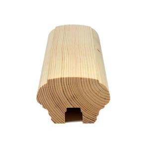 Handlauf und Oberholm aus Holz für Geländer und Zaun - 95 x 45 mm