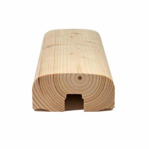 Handlauf und Oberholm aus Holz für Geländer und Zaun - 95 x 45 mm