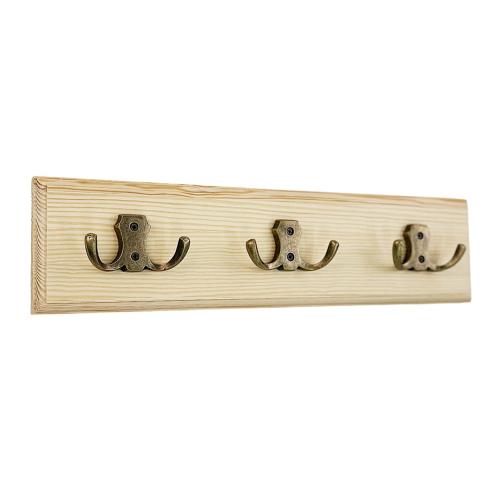 Hook rail 40 x 10 cm – 3 hooks