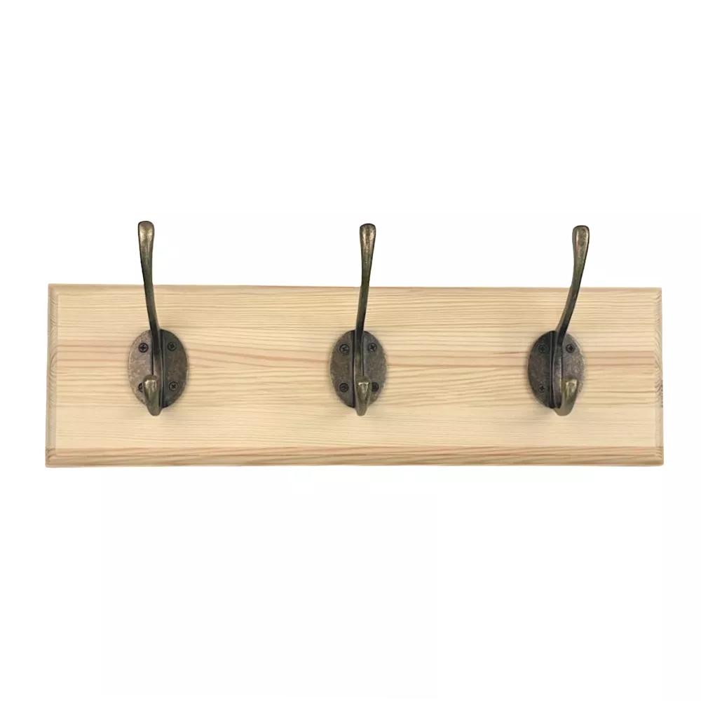 Kroklist 40 x 12 cm - Hattpinne 3 st. Antik