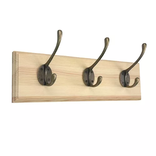 Kroklist 40 x 12 cm - Hattpinne 3 st. Antik