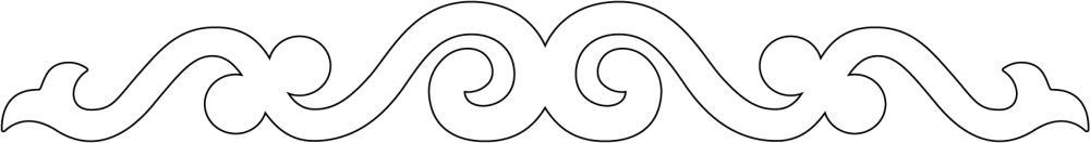 Kontur av fönsterdekor 001 till fönster, dörr och fasad